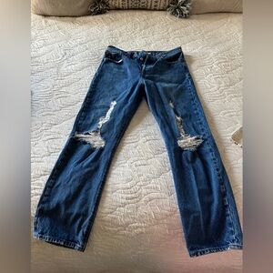 Levi's Blue Wedgie Straight Leg Jeans for Women